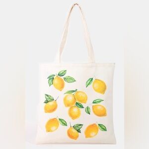 Lemon Print Tote Bag